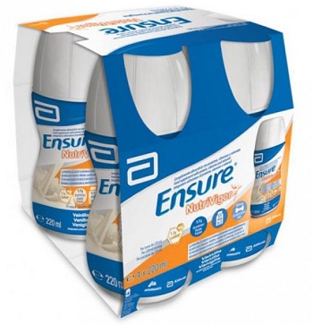 ENSURE NUTRIVIGOR VANIGLIA 4 BOTTIGLIE DA 220 ML - Farmacia Del Monaco