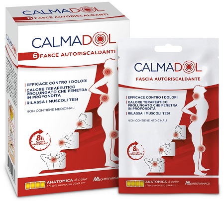 CALMADOL FASCIA RISCALDANTE PACK 6 PEZZI - Farmacia Del Monaco