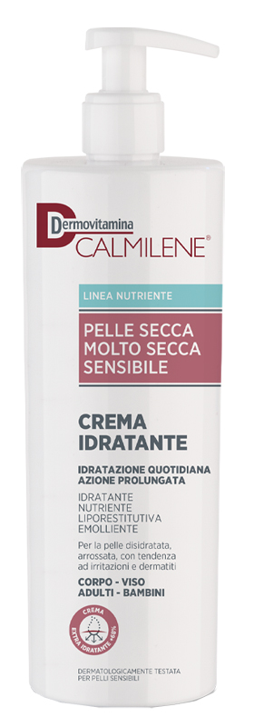 DERMOVITAMINA CALMILENE CREMA IDRATANTE PER PELLE SECCA, MOLTO SECCA O SENSIBILE 500 ML - Farmacia Del Monaco