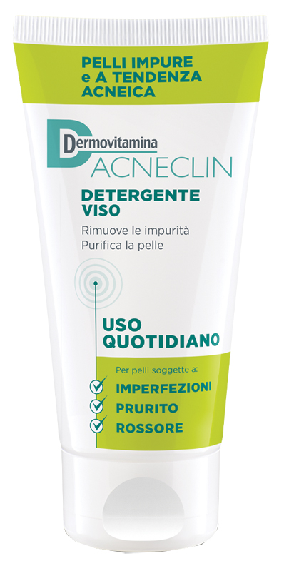 DERMOVITAMINA ACNECLIN DETERGENTE VISO USO QUOTIDIANO 200 ML - Farmacia Del Monaco
