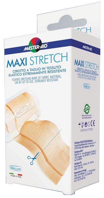 MASTER-AID STRETCH CEROTTO A TAGLIO IN TESSUTO ELASTICO RESISTENTE 50 X 6 CM - Farmacia Del Monaco