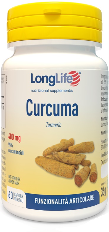 LONGLIFE CURCUMA 60 CAPSULE VEGETALI - Farmacia Del Monaco