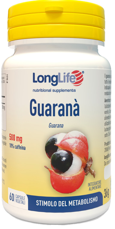 LONGLIFE GUARANA' 60 CAPSULE VEGETALI - Farmacia Del Monaco