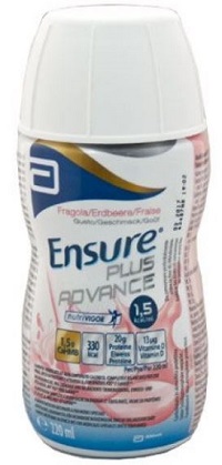 ENSURE PLUS ADVANCE FRAGOLA 4 BOTTIGLIE DA 220 ML - Farmacia Del Monaco