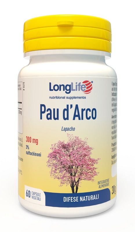 LONGLIFE PAU D'ARCO 60 CAPSULE VEGETALI - Farmacia Del Monaco