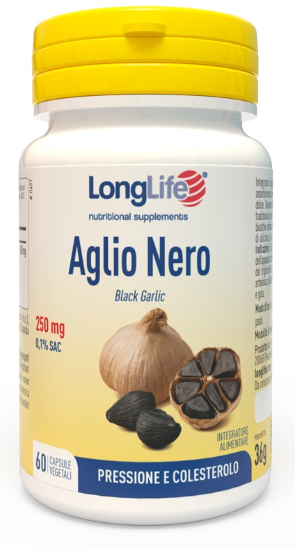 LONGLIFE AGLIO NERO 60 CAPSULE VEGETALI - Farmacia Del Monaco