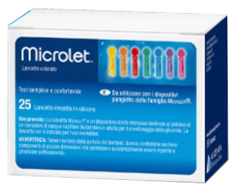 LANCETTE PUNGIDITO PER DISPOSITIVO MICROLET 25 PEZZI - Farmacia Del Monaco