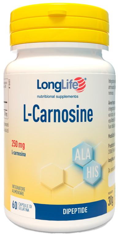 LONGLIFE L-CARNOSINE 60 CAPSULE - Farmacia Del Monaco