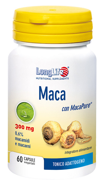 LONGLIFE MACA 60 CAPSULE VEGETALI DA 550 MG - Farmacia Del Monaco