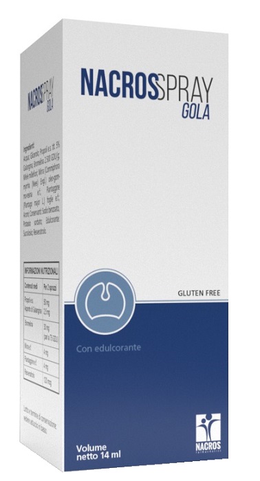 NACROS SPRAY GOLA 14 ML - Farmacia Del Monaco