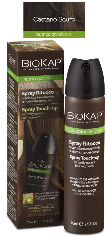 BIOS LINE BIOKAP NUTRIDEL SPRAY RITOCCO CASTANO SCURO 75 ML - Farmacia Del Monaco
