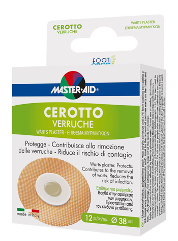 CEROTTO VERRUCHE MASTER-AID FOOTCARE 38 MM 12 PEZZI E3 - Farmacia Del Monaco