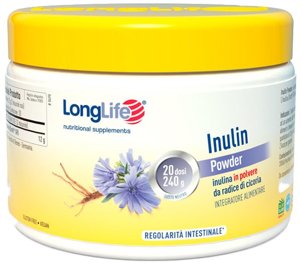 LONGLIFE INULINA POWDER 240 G - Farmacia Del Monaco