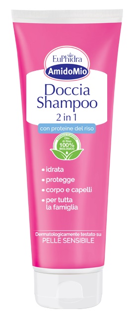 EUPHIDRA AMIDOMIO DOCCIA SHAMPOO 2 IN 1 250 ML - Farmacia Del Monaco