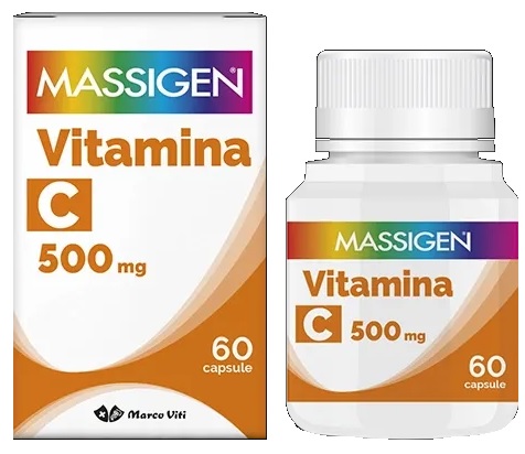MASSIGEN C VITI 500MG DI VITAMINA C 60 CAPSULE - Farmacia Del Monaco