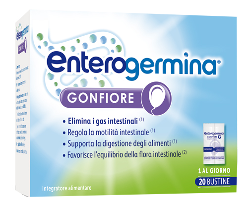 ENTEROGERMINA GONFIORE 20 BUSTINE BIPARTITE - Farmacia Del Monaco