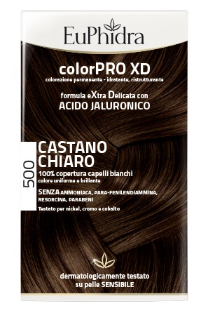 EUPHIDRA COLORPRO XD 500 CAST CHIARO GEL COLORANTE CAPELLI IN FLACONE + ATTIVANTE + BALSAMO + GUANTI - Farmacia Del Monaco