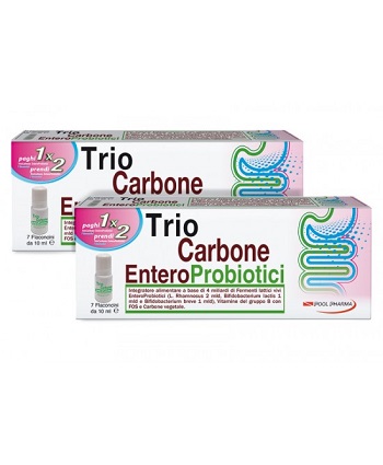 TRIOCARBONE ENTEROPROBIOTICI 7 FLACONCINI X 10 ML - Farmacia Del Monaco