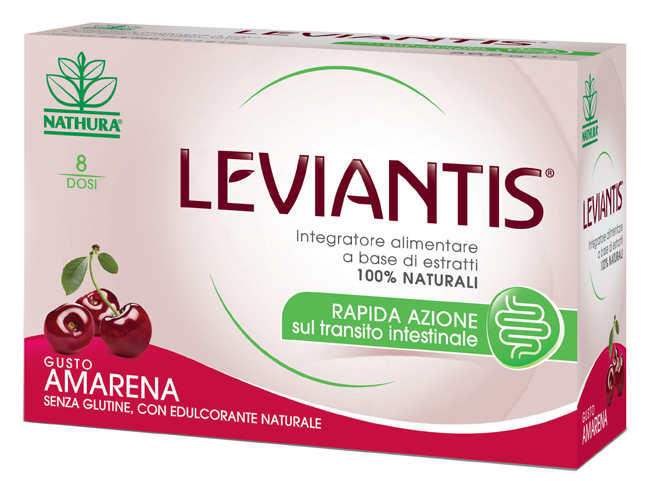 LEVIANTIS SENZA GLUTINE GUSTO AMARENA 8 DOSI / 16 BUSTE - Farmacia Del Monaco