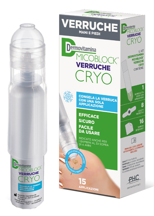 DERMOVITAMINA MICOBLOCK VERRUCHE CRYO SPRAY 38 ML - Farmacia Del Monaco