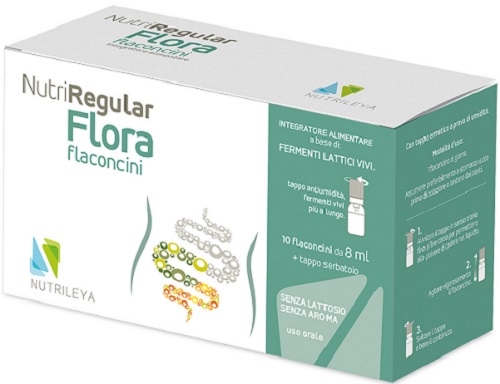 NUTRIREGULAR FLORA 10 FLACONCINI 8 ML - Farmacia Del Monaco