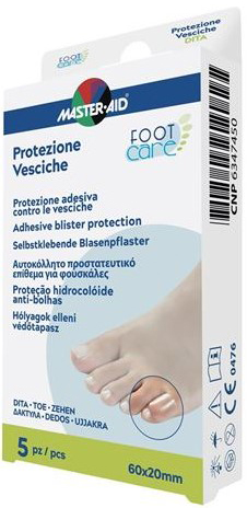 IDROCOLLOIDE MASTER-AID FOOTCARE VESCICHE DITA 60X20 MM 5 PEZZI A2 - Farmacia Del Monaco