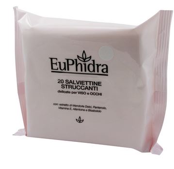 EUPHIDRA SALVIETTINE STRUCCANTI 20 PEZZI - Farmacia Del Monaco