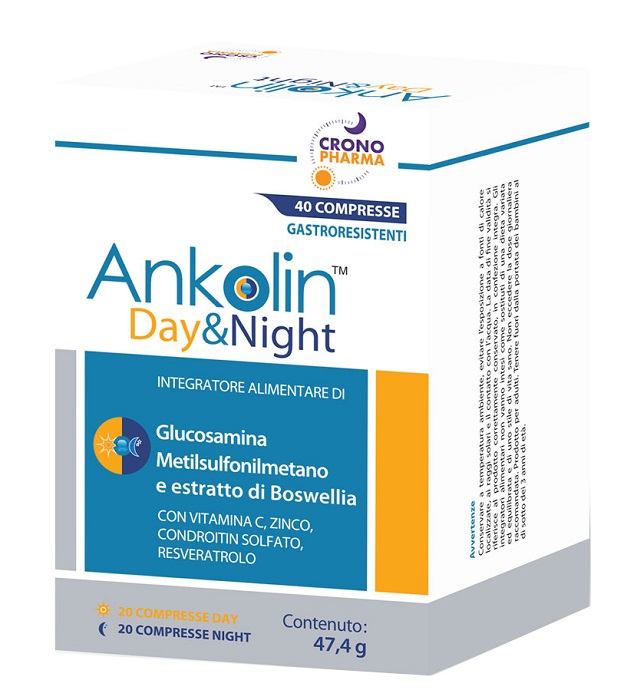ANKOLIN DAY&NIGHT 20 COMPRESSE GASTRORESISTENTI DAY + 20 COMPRESSE GASTRORESISTENTI NIGHT - Farmacia Del Monaco