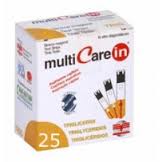 TEST TRIGLICERIDI MULTICARE IN STRISCE CON ASPRIAZIONE CAPILLARE 25 PEZZI - Farmacia Del Monaco