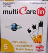 TEST TRIGLICERIDI MULTICARE IN STRISCE CON ASPIRAZIONE CAPIILLARE 5 PEZZI - Farmacia Del Monaco