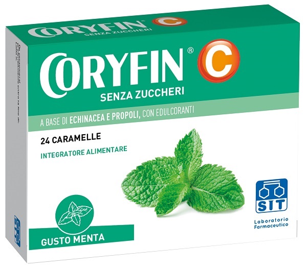 CORYFIN C SENZA ZUCCHERO MENTOLO 48 G - Farmacia Del Monaco
