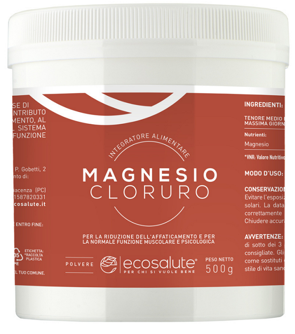 MAGNESIO CLORURO POLVERE 500 G - Farmacia Del Monaco