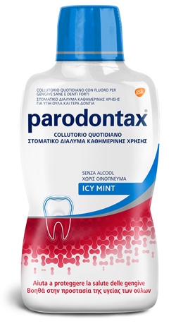 PARODONTAX COLLUTORIO QUOTIDIANO ICY MINT CON FLUORO 500 ML - Farmacia Del Monaco