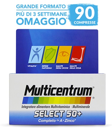 MULTICENTRUM SELECT 50+ 90 COMPRESSE - Farmacia Del Monaco