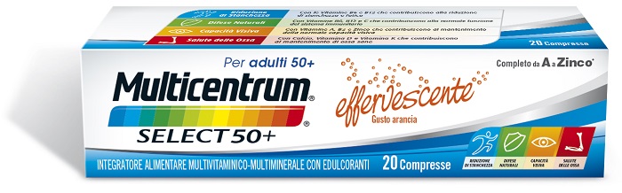 MULTICENTRUM SELECT EFFERVESCENTE 20 COMPRESSE - Farmacia Del Monaco