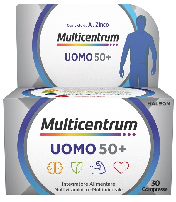 MULTICENTRUM UOMO 50+ 30 COMPRESSE - Farmacia Del Monaco