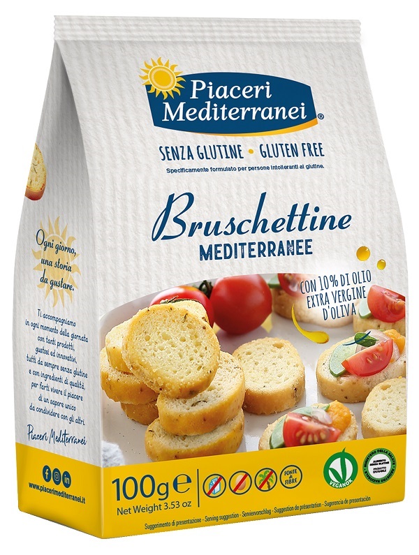 PIACERI MEDITERRANEI BRUSCHETTINE 100 G - Farmacia Del Monaco