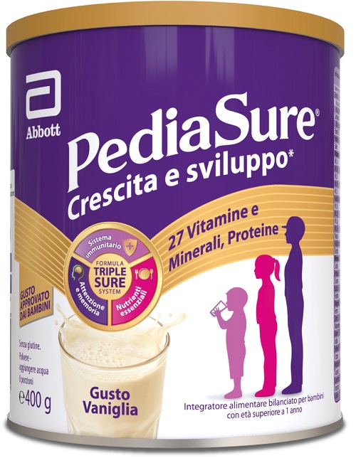 PEDIASURE CRESCITA&SVILUPPO VANIGLIA 400 G - Farmacia Del Monaco