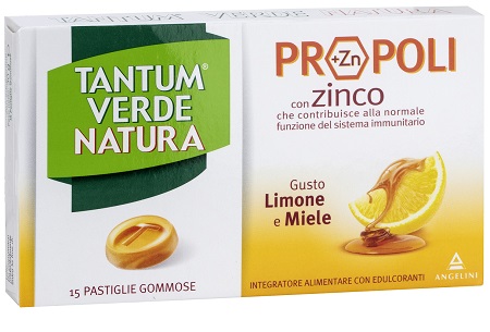 TANTUM VERDE NATURA 15 PASTIGLIE GOMMOSE LIMONE & MIELE - Farmacia Del Monaco