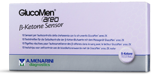 STRISCE MISURAZIONE CHETONEMIA GLUCOMEN AREO B-KETONE SENSOR 10 PEZZI - Farmacia Del Monaco