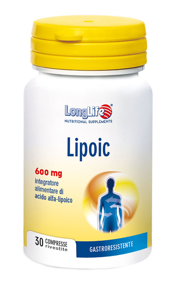 LONGLIFE LIPOIC 600 MG 30 COMPRESSE RIVESTITE DA 870 MG - Farmacia Del Monaco