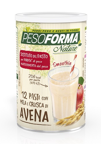 PESOFORMA NATURE SMOOTHIE MELA E CRUSCA AVENA 12 PASTI 420 G - Farmacia Del Monaco