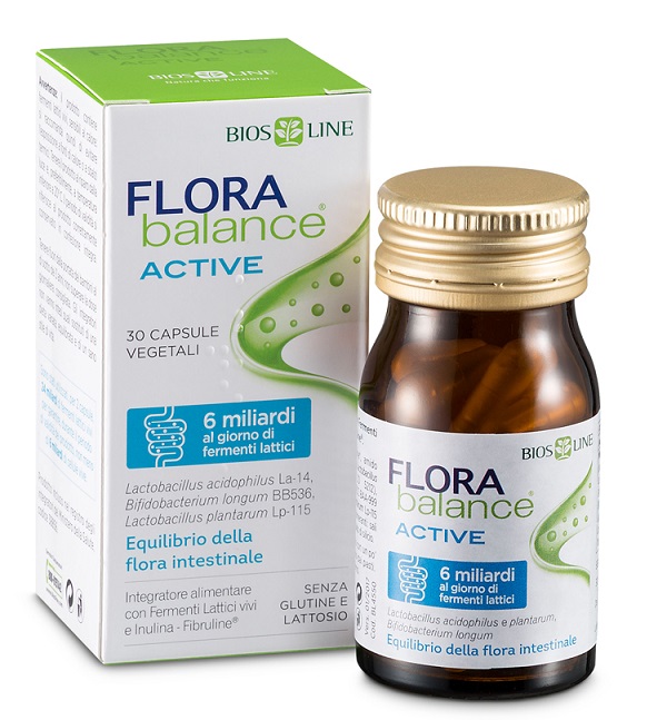 BIOSLINE FLORABALANCE ACTIVE 30 CAPSULE VEGETALI - Farmacia Del Monaco