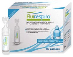 FLUIRESPIRA SOLUZIONE FISIOLOGICA STERILE 30 FLACONCINI MONODOSE DA 5ML - Farmacia Del Monaco