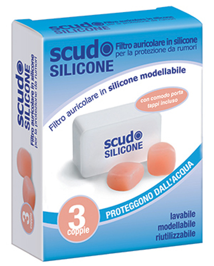 TAPPO AURICOLARE EARPLUG SCUDO IN SILICONE 3 COPPIE 6 PEZZI ARTICOLO 7EN091 - Farmacia Del Monaco