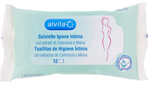 ALVITA SALVIETTE IGIENE INTIMA 12 PEZZI - Farmacia Del Monaco