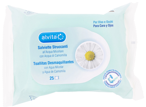 ALVITA SALVIETTE STRUCCANTI 25 PEZZI - Farmacia Del Monaco