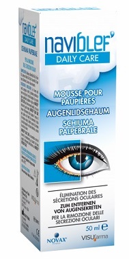 NAVIBLEF DAILY CARE SCHIUMA PER RIMOZIONE SECREZIONI OCULARI DA PALPEBRE E CIGLIA 50 ML - Farmacia Del Monaco