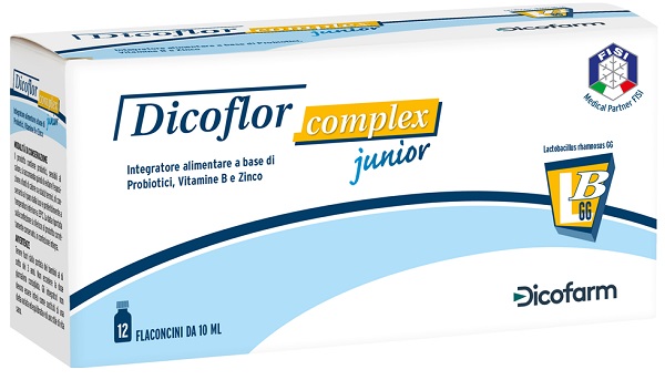 DICOFLOR COMPLEX JUNIOR 12 FLACONI DA 10 ML - Farmacia Del Monaco