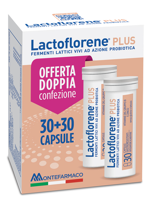 LACTOFLORENE PLUS BIPACK 30 CAPSULE 26,40 G - Farmacia Del Monaco